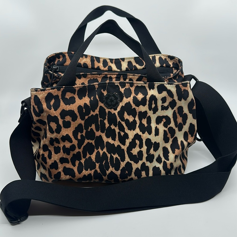 Ganni Leopard Print Crossbody Bag